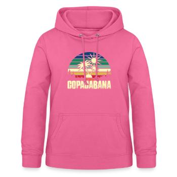 Rio Beach Copacabana Urlaub Palmen Sommersonne Bra - Frauen Hoodie - Pink - Vorne - AI Model Female 172 light (172cm)