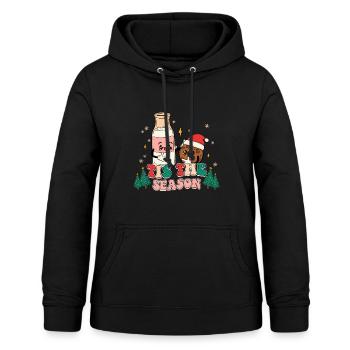 Merry Christmas Christmas Market - Women's Hoodie - black - Front - AI Model Female 172 light (172cm)