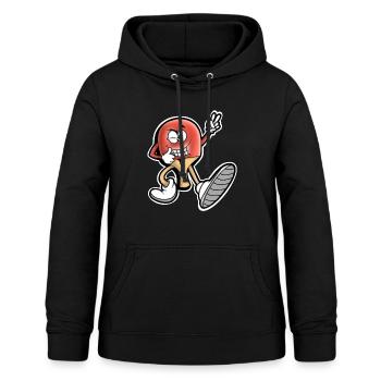 Ping-pong - Sweat à capuche Femme - noir - Devant - AI Model Female 172 light (172cm)