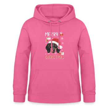 Dackel Frohe Weihnachten - Frauen Hoodie - Pink - Vorne - AI Model Female 172 light (172cm)