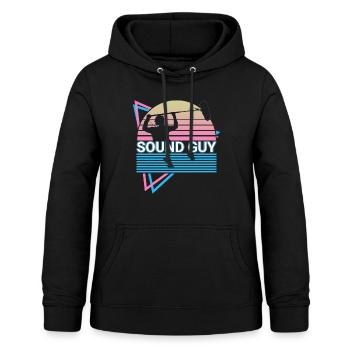 Sound Engineer Retro - Women's Hoodie - black - Front - AI Model Female 172 light (172cm)