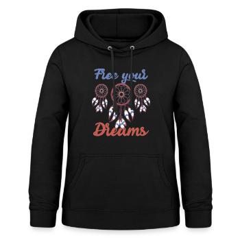 Träumen Traumfänger Traum Dream - Frauen Hoodie - Schwarz - Vorne - AI Model Female 172 light (172cm)