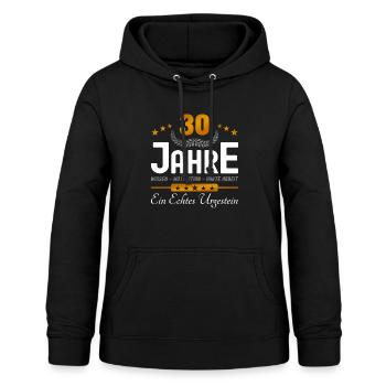 30. Jubiläum - Firmenjubiläum - Frauen Hoodie - Schwarz - Vorne - AI Model Female 172 light (172cm)