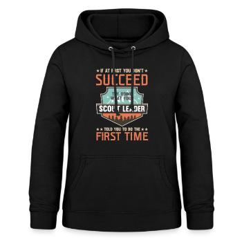 Scout Leader told you - Women's Hoodie - black - Front - AI Model Female 172 light (172cm)