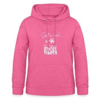 Border Terriers - Sweat à capuche Femme - rose - Devant - AI Model Female 172 light (172cm)
