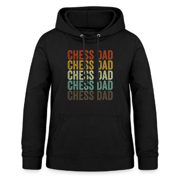 Chess Father Board Game Gambit - Women's Hoodie - black - Front - AI Model Female 172 light (172cm)