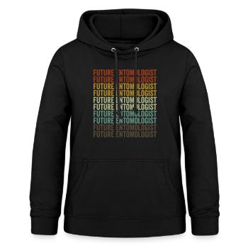 Zukünftiger Entomologe Entomologe Entomologie-Stud - Frauen Hoodie - Schwarz - Vorne - AI Model Female 172 light (172cm)