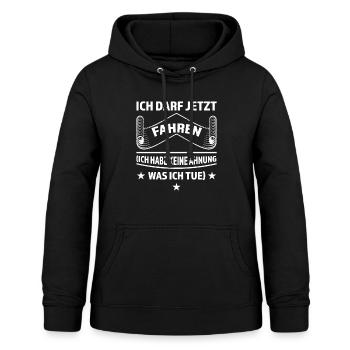 Führerschein Prüfung Fahranfänger Geschenk - Frauen Hoodie - Schwarz - Vorne - AI Model Female 172 light (172cm)