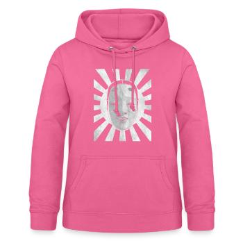 Angura Kei Masque Nô Esthétique Japonais Foncé - Sweat à capuche Femme - rose - Devant - AI Model Female 172 light (172cm)