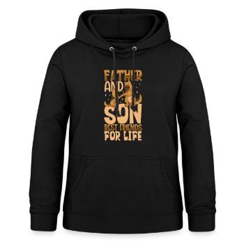 Best Friends - Father and Son - Women's Hoodie - black - Front - AI Model Female 172 light (172cm)