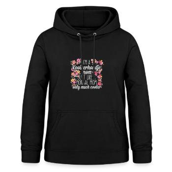 Kooikerhondje Mom - Frauen Hoodie - Schwarz - Vorne - AI Model Female 172 light (172cm)