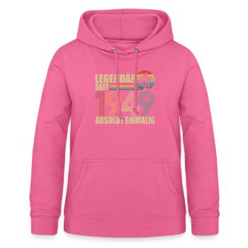 1949 Originaler Jahrgang - Frauen Hoodie - Pink - Vorne - AI Model Female 172 light (172cm)