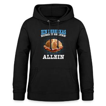 Leberkäs Bayern Leberkas Semmel Fleischkäse - Frauen Hoodie - Schwarz - Vorne - AI Model Female 172 light (172cm)