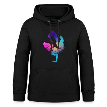 Breakdance B-Boy Breaker Breakdancer B-Girl HipHop - Frauen Hoodie - Schwarz - Vorne - AI Model Female 172 light (172cm)