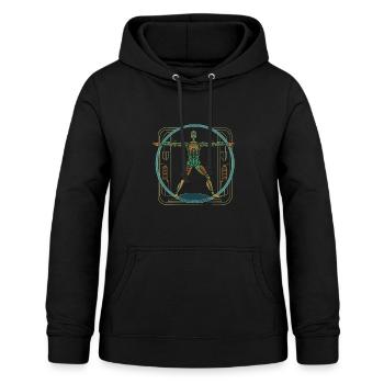 Roboter Design für einen Roboteringenieur - Frauen Hoodie - Schwarz - Vorne - AI Model Female 172 light (172cm)