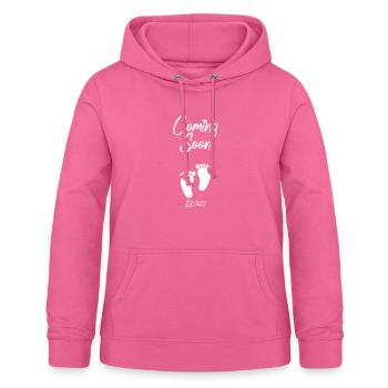 Baby Coming Soon Valentinstag - Frauen Hoodie - Pink - Vorne - AI Model Female 172 light (172cm)