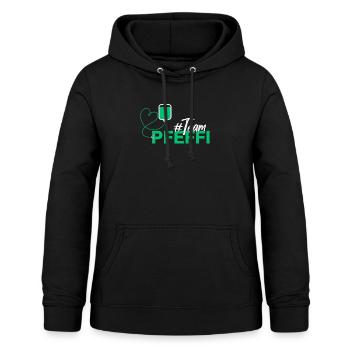 Team Pfeffi - Lustiges Party Pfefferminz - Frauen Hoodie - Schwarz - Vorne - AI Model Female 172 light (172cm)