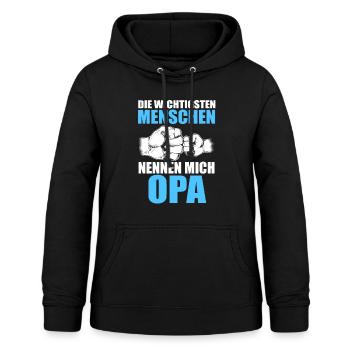 Stiefvater Familie Bonus Papa Geschenk - Frauen Hoodie - Schwarz - Vorne - AI Model Female 172 light (172cm)