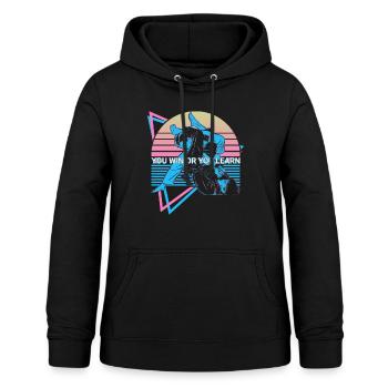 Jiu Jitsu BJJ Retro - Women's Hoodie - black - Front - AI Model Female 172 light (172cm)