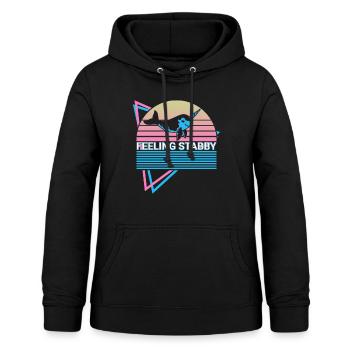 Narwhal Retro - Women's Hoodie - black - Front - AI Model Female 172 light (172cm)
