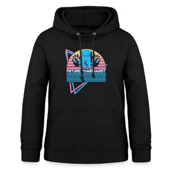 Pharmacie Futur Pharmacien Rétro - Sweat à capuche Femme - noir - Devant - AI Model Female 172 light (172cm)