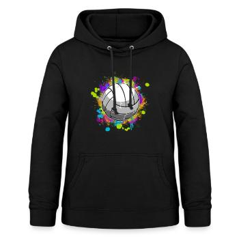 Volleyball - Frauen Hoodie - Schwarz - Vorne - AI Model Female 172 light (172cm)