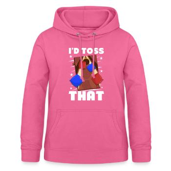 Lustiges Cornhole Corn Hole - Frauen Hoodie - Pink - Vorne - AI Model Female 172 light (172cm)