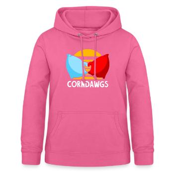 Lustiges Cornhole Corn Hole - Frauen Hoodie - Pink - Vorne - AI Model Female 172 light (172cm)
