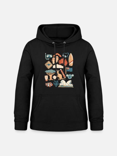 Australien - Frauen Hoodie - Schwarz
