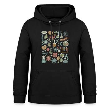 Biologie - Frauen Hoodie - Schwarz - Vorne - AI Model Female 172 light (172cm)