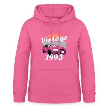 1993 - Né en 1993 - Sweat à capuche Femme - rose - Devant - AI Model Female 172 light (172cm)