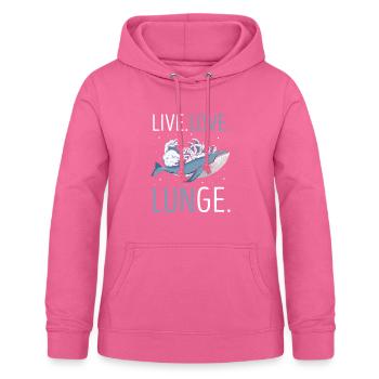 Beluga Whale Design für Meeressäuger und Orca - Frauen Hoodie - Pink - Vorne - AI Model Female 172 light (172cm)
