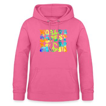 Hippie Mom Tie Dye Peace - Women's Hoodie - pink - Front - AI Model Female 172 light (172cm)