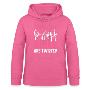 Acrobate - Sweat à capuche Femme - rose - Devant - AI Model Female 172 light (172cm)