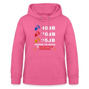 Gehörlosenstolz ASL - Frauen Hoodie - Pink - Vorne - AI Model Female 172 light (172cm)