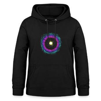 Supernova - Sweat à capuche Femme - noir - Devant - AI Model Female 172 light (172cm)
