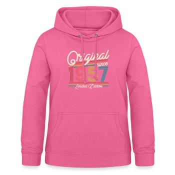 Don 1957 Millésime 66/67 ans - Sweat à capuche Femme - rose - Devant - AI Model Female 172 light (172cm)