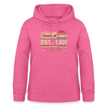 Vintage Geschenk 1931 - Frauen Hoodie - Pink - Vorne - AI Model Female 172 light (172cm)
