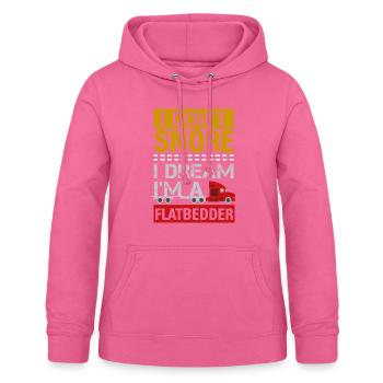 Camion Machine à plateau Véhicule cargo - Sweat à capuche Femme - rose - Devant - AI Model Female 172 light (172cm)