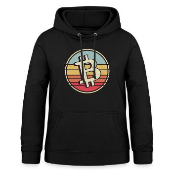Bitcoin Krypto Kryptowährung - Frauen Hoodie - Schwarz - Vorne - AI Model Female 172 light (172cm)