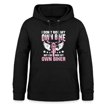 Biker Woman - Motorbike Riding Biker Girl - Women's Hoodie - black - Front - AI Model Female 172 light (172cm)