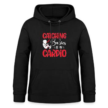 Doula Krankenschwester Hebamme - Frauen Hoodie - Schwarz - Vorne - AI Model Female 172 light (172cm)