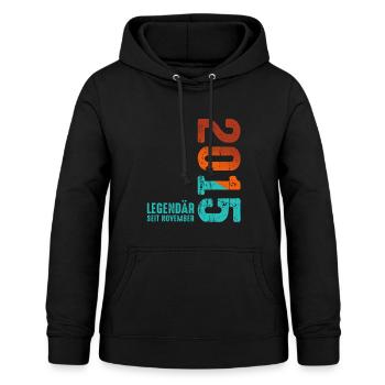 Limited Edition November 2015 Legendär Seit - Frauen Hoodie - Schwarz - Vorne - AI Model Female 172 light (172cm)