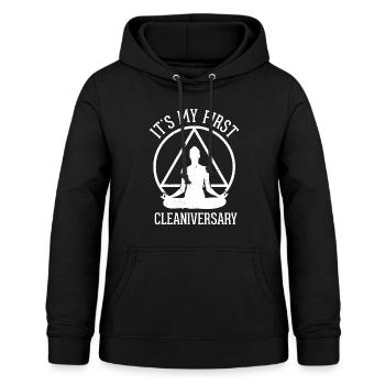 Sobriety, addiction, recovery, alcoholics, - Women's Hoodie - black - Front - AI Model Female 172 light (172cm)
