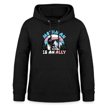 Kryptid Trans Transgender Flagge LGBTQ - Frauen Hoodie - Schwarz - Vorne - AI Model Female 172 light (172cm)