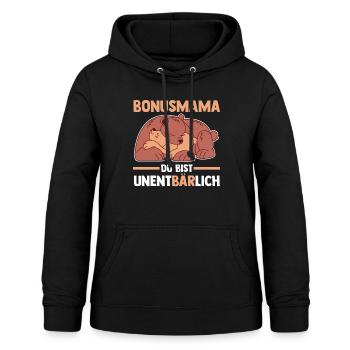 Stiefmutter Stiefmama Bären Bonusmama - Frauen Hoodie - Schwarz - Vorne - AI Model Female 172 light (172cm)