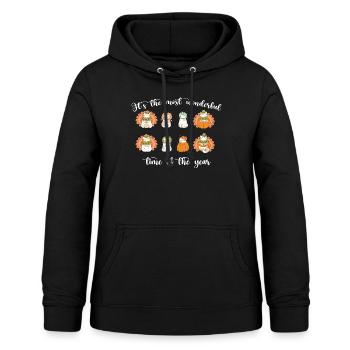 Herbst It's The Most Wonderful Time of The Year - Frauen Hoodie - Schwarz - Vorne - AI Model Female 172 light (172cm)