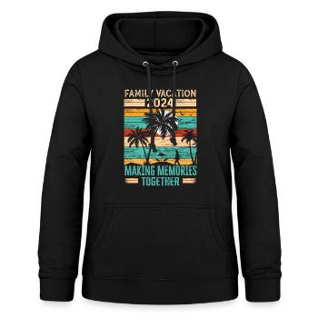 Familienurlaub Erinnerungen Schaffen - Frauen Hoodie - Schwarz - Vorne - AI Model Female 172 light (172cm)