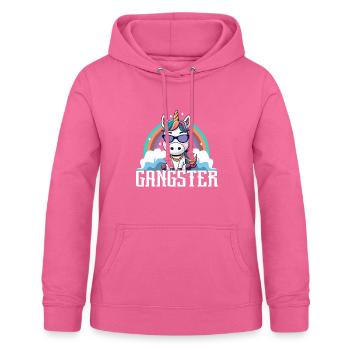 Gangsta Unicorn - Frauen Hoodie - Pink - Vorne - AI Model Female 172 light (172cm)