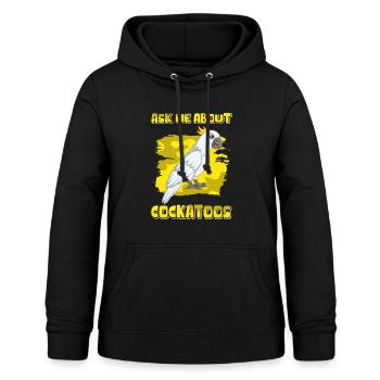 Kakadu Papageien Kakadus Geschenk - Frauen Hoodie - Schwarz - Vorne - AI Model Female 172 light (172cm)